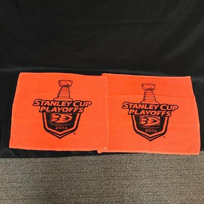 Lot of two Anaheim Ducks Promotional Towels