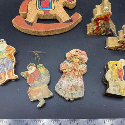Thick Pressboard wood Ornaments