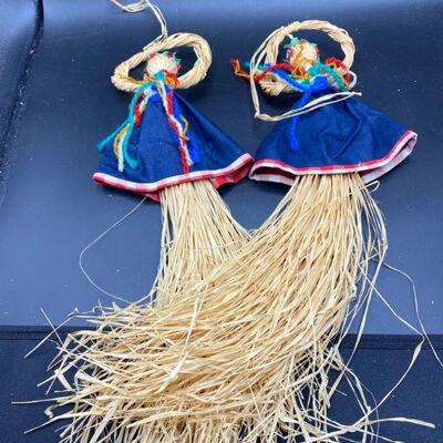 Straw Angel Figure Wall Hangings
