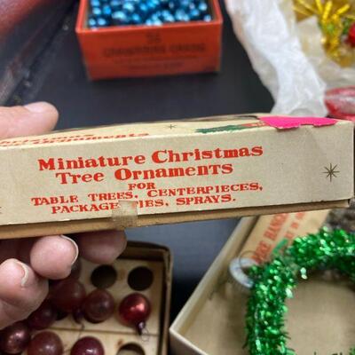 Vintage Glass Ornament Craft Project Incomplete