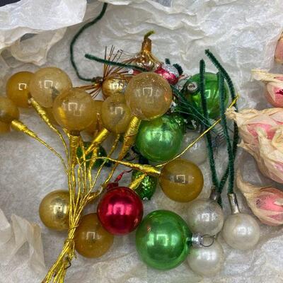 Vintage Glass Ornament Craft Project Incomplete