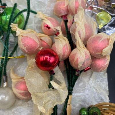 Vintage Glass Ornament Craft Project Incomplete