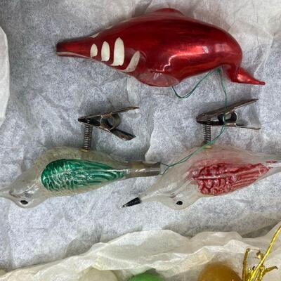 Vintage Glass Ornament Craft Project Incomplete