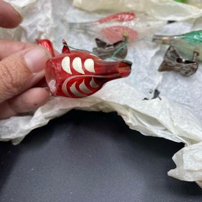Vintage Glass Ornament Craft Project Incomplete
