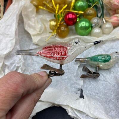Vintage Glass Ornament Craft Project Incomplete