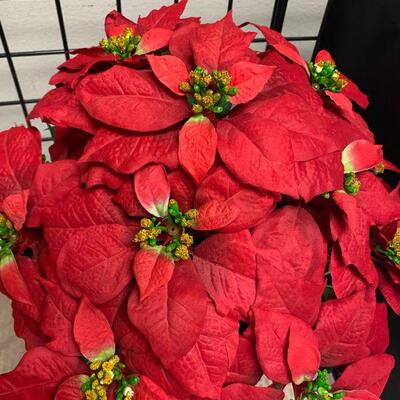 Large Artificial Poinsettia Plant