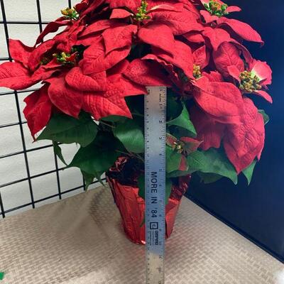Large Artificial Poinsettia Plant
