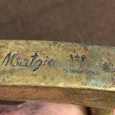 #160 Vintage Golf Putter MATZIE GOLD TONE