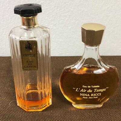 #165 2 Perfume Bottles Vintage 
