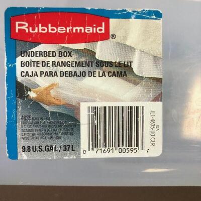 #171 Rubbermaid 10 Gallon under the bed box
