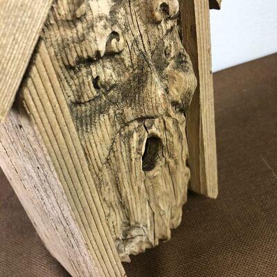 #193 Bird House with Hand Cared Face 