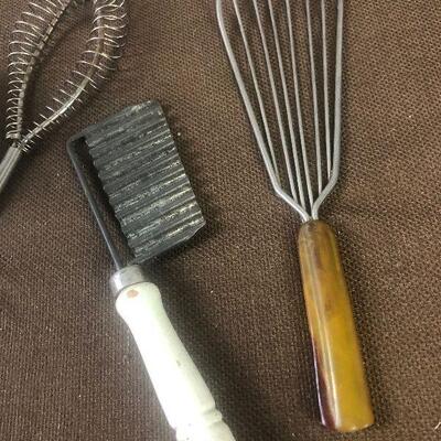 #206 More Antique Implements - Whip  & Grater