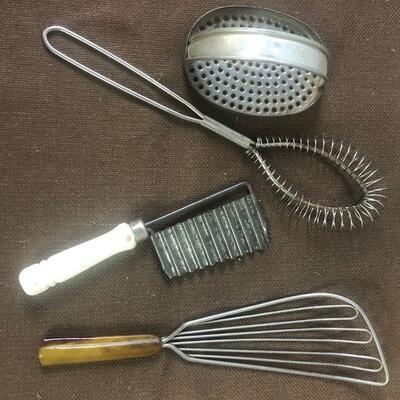 #206 More Antique Implements - Whip  & Grater