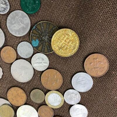 #210 COLLECTION of Foreign Money and Token 