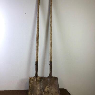 #235 PAIR OF Flat Nosed Shovels 
