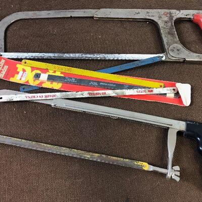 #256  (2) Hack Saws with Blades 