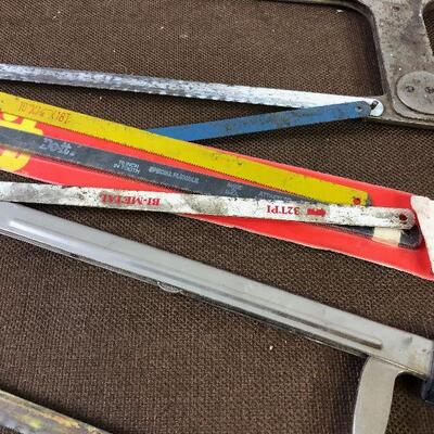 #256  (2) Hack Saws with Blades 