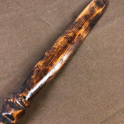 #273 SPEAR Hawaiian Hand Carved         
