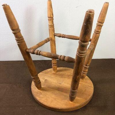 #291 18" Wood Stool 