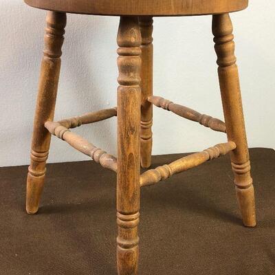 #291 18" Wood Stool 