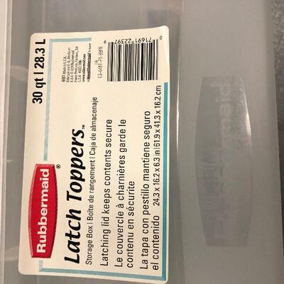 #293 Rubber Made. Storage Tub 30 QT 