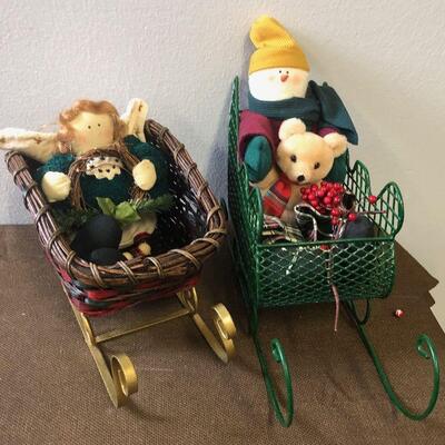 #304 2 Christmas Sleighs 