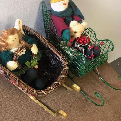 #304 2 Christmas Sleighs 