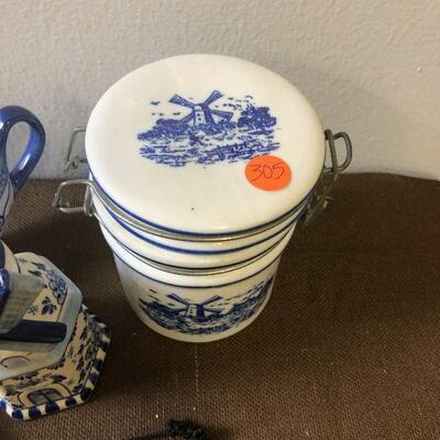 #305 lot of Blue Delph 