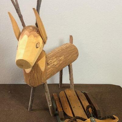 #310 SLED + A LOG DEER