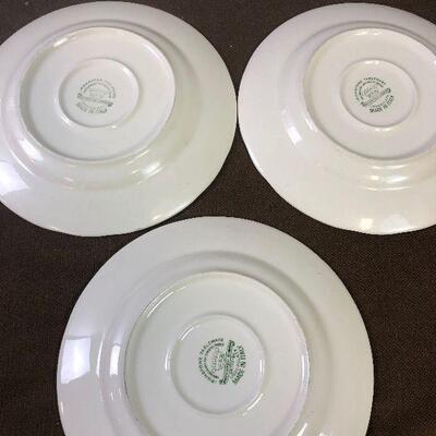 #313 3 IRONSTONE Dinner Plate Made in ITALY BLUE