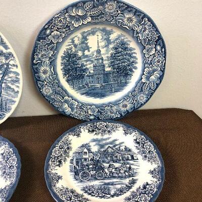 #314 Mixed Lot of Courier and Ives Plates 