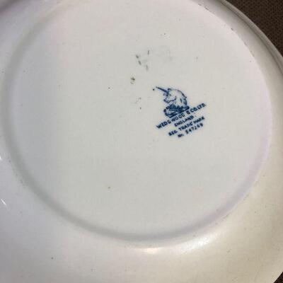 #315 MIXED LOT OF Flow Blue - Bowls Creamer, S & P 