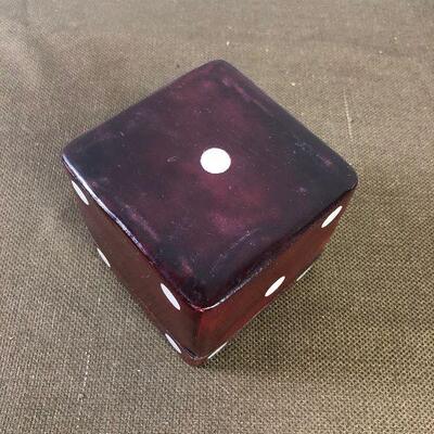 #317 Leather Dice with Lid