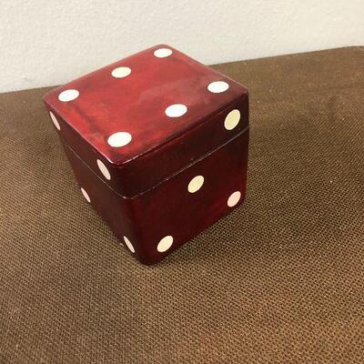 #317 Leather Dice with Lid