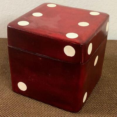 #317 Leather Dice with Lid
