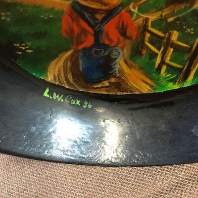 #320 Hand Painted Frying Pan 