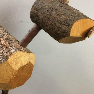 #325Bark Balls and Portable Deer with Deer food 