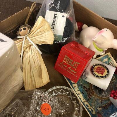 #330 MISC LOT OF Balls, Coasters, Thread 