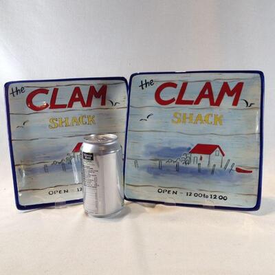 Pair of Clam Shack Plates