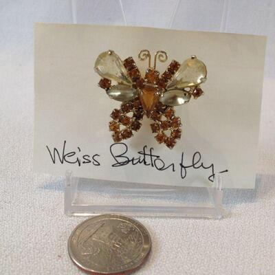 Weiss Butterfly Broach