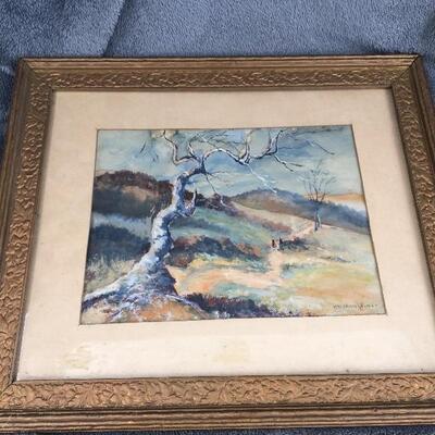 H.W. WEINSHEIMER Signed Original Watercolor 11”x8”