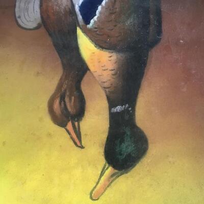 Signed Original Acrylic Hunting Fowl Painting 