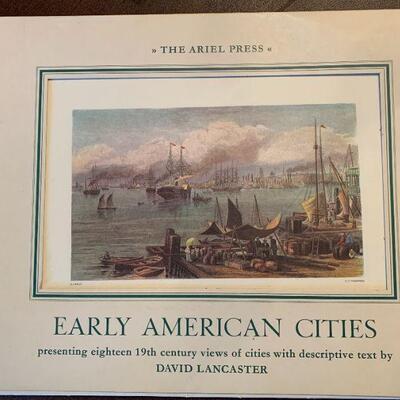 LOT 239  SET OF EARLY AMERICAN CITIES PRINTS THE ARIEL PRESS