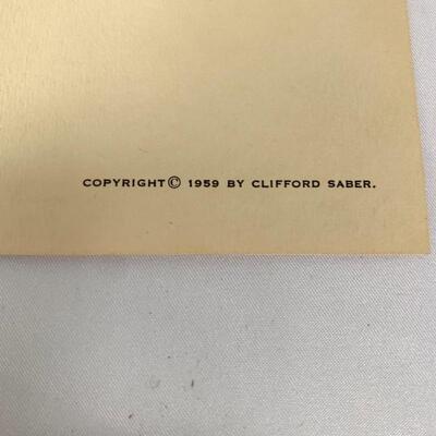 Lot 124 - Clifford Saber Prints + First Edition Book