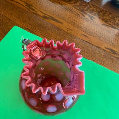 Fenton Coin Dot Pitcher