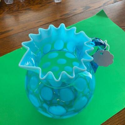 Fenton Coin Dot Pitcher