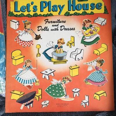 Collection of 6 Vintage Paper Doll Books with Diana Lynn and Betty Field