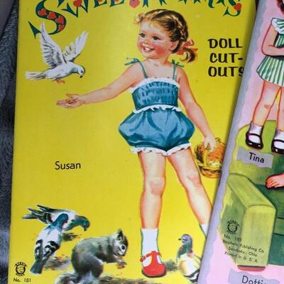 Collection of 6 Vintage Paper Doll Books with Diana Lynn and Betty Field