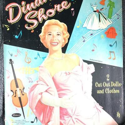 Collection of 6 Vintage Paper Doll Books with Ava Gardner and Doris Day