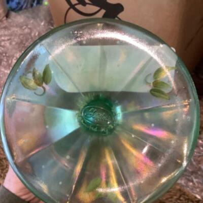 Fenton Willow Green Basket